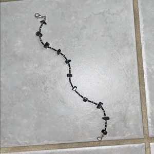 Black rock bracelet/ anklet